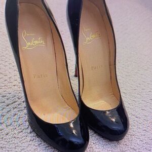 J. Crew Black Patent Leather Heels